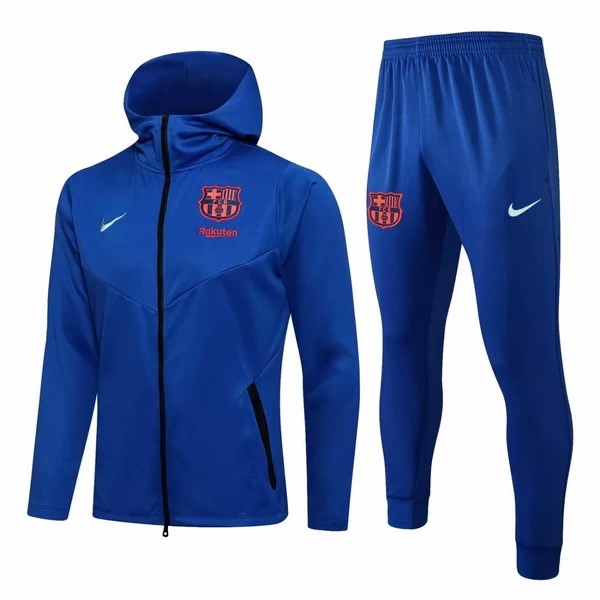 Chaqueta Con Capucha Barcelona 2021/22 Azul